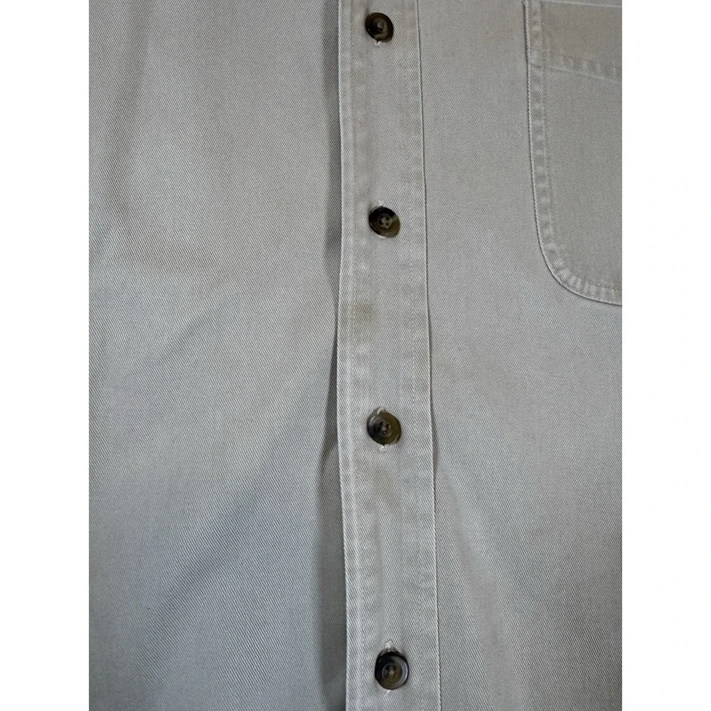 3 Cabelas Shirts Cotton Heavy Duty Long Sleeve Button Outdoor Work Men's XL Tall - Picture 12 of 16